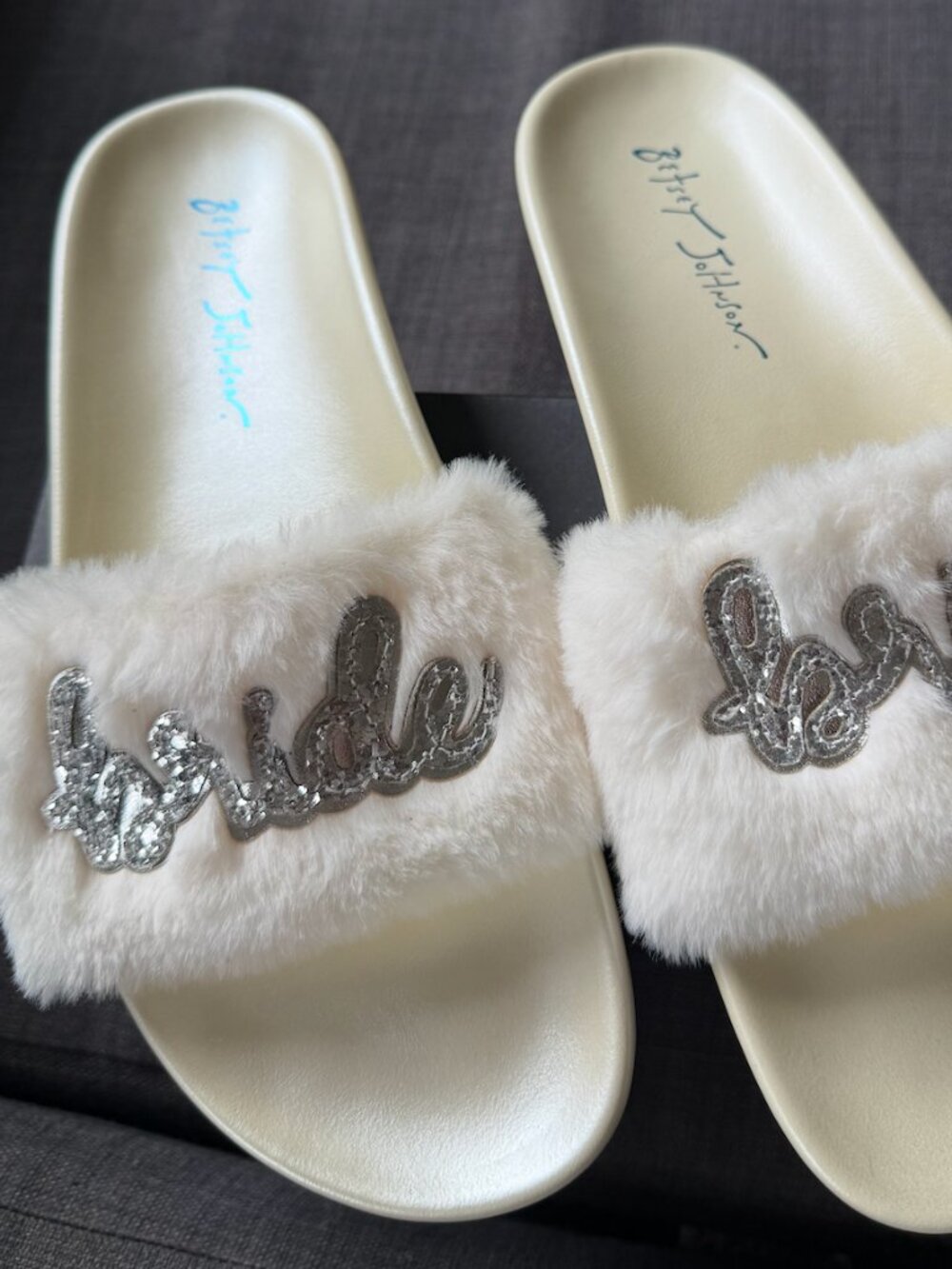 Betsey Johnson Brand New Bride Slides - Size 10